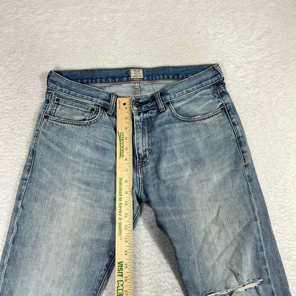 J. Crew Jeans Mens 484 Slim 32x32 (32x31.5) Straight 77388 Cotton Denim Light